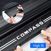 JOT2 Car Door Sill Protector Welcome Pedal Cover Anti-drity Anti-scratch Strip Protective Strip For JEEP Compass accessories fashion