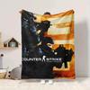1Pc Counterstrike Global Offensive Blanket Soft And Comfortable Casual Warm Camping Travel Christmas Halloween Xmas Gift M928357