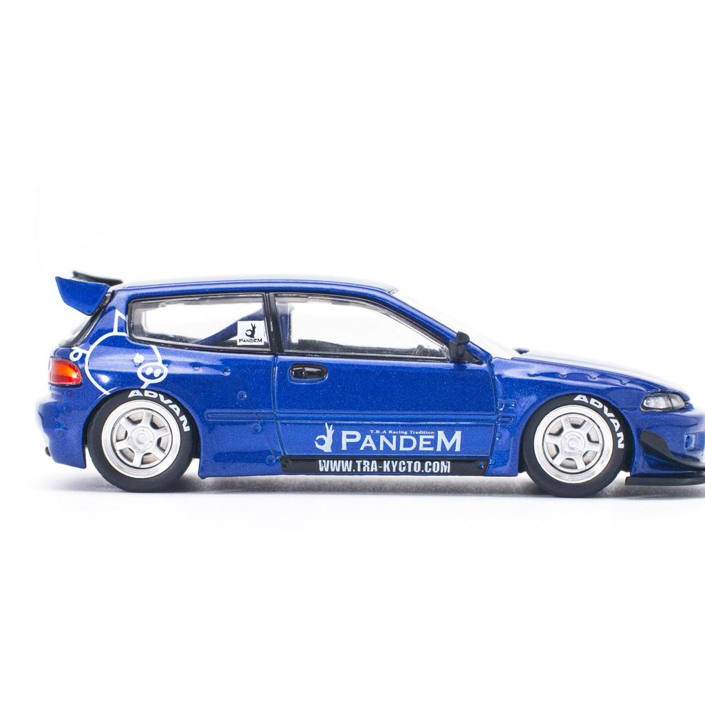 POP RACE PANDEM CIVIC EG6 METALLIC BLUE Готовый продукт 1/64 v1.5