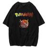 Pok Mon Tshirt with Printed Short Sleeved Anime Cartoon Childrens Clothing Unisexs and Womens Clothing