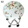 Round Floral Printed Elastic Spandex Seat Cover Decor for 30-45cm Chair Stool
