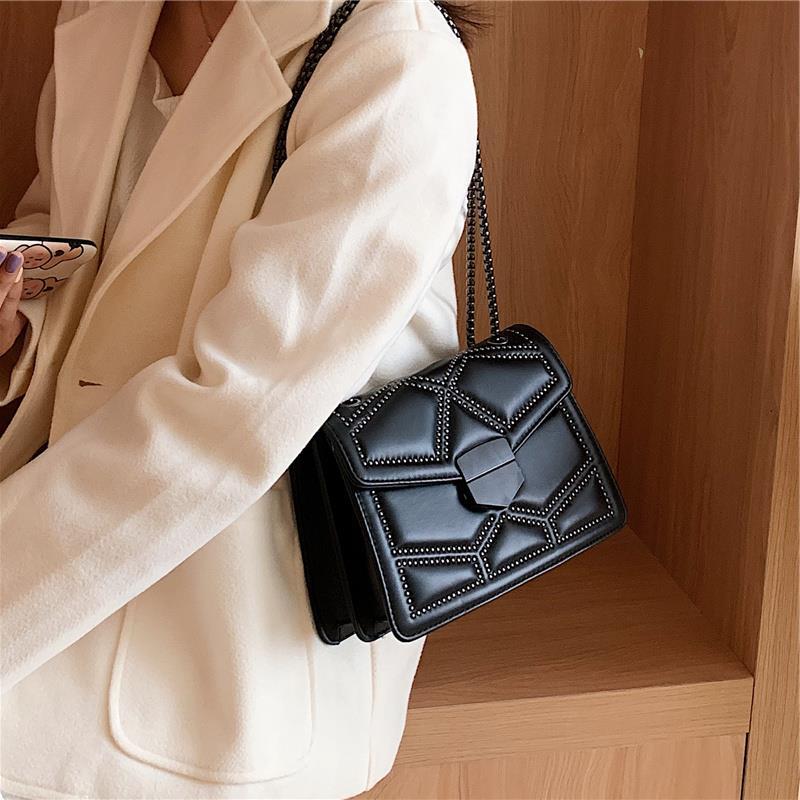 Advanced Westernized Women's Shoulder Bag Versatile Chain Underarm Bag Single Shoulder Crossbody Bag Ins Style Small Square Bags