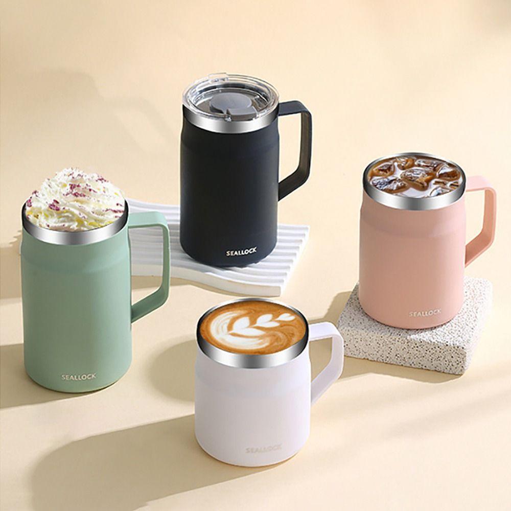 with Lid Water Cup 304 Stainless Steel Drinkware Household Couple Tumbler