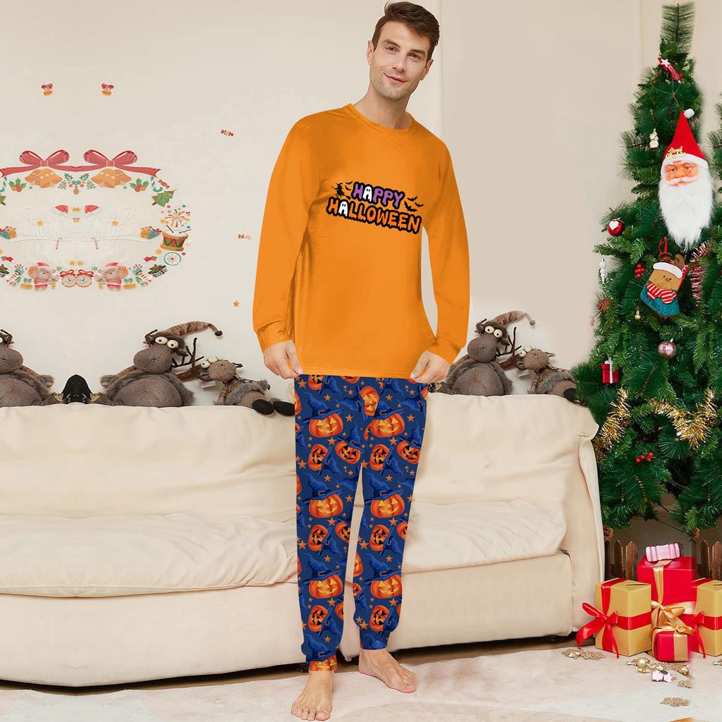 Halloween Family Matching Sets Pajamas, Loungewear Outfits,Family Matching Long Sleeve Tops+Pants Set