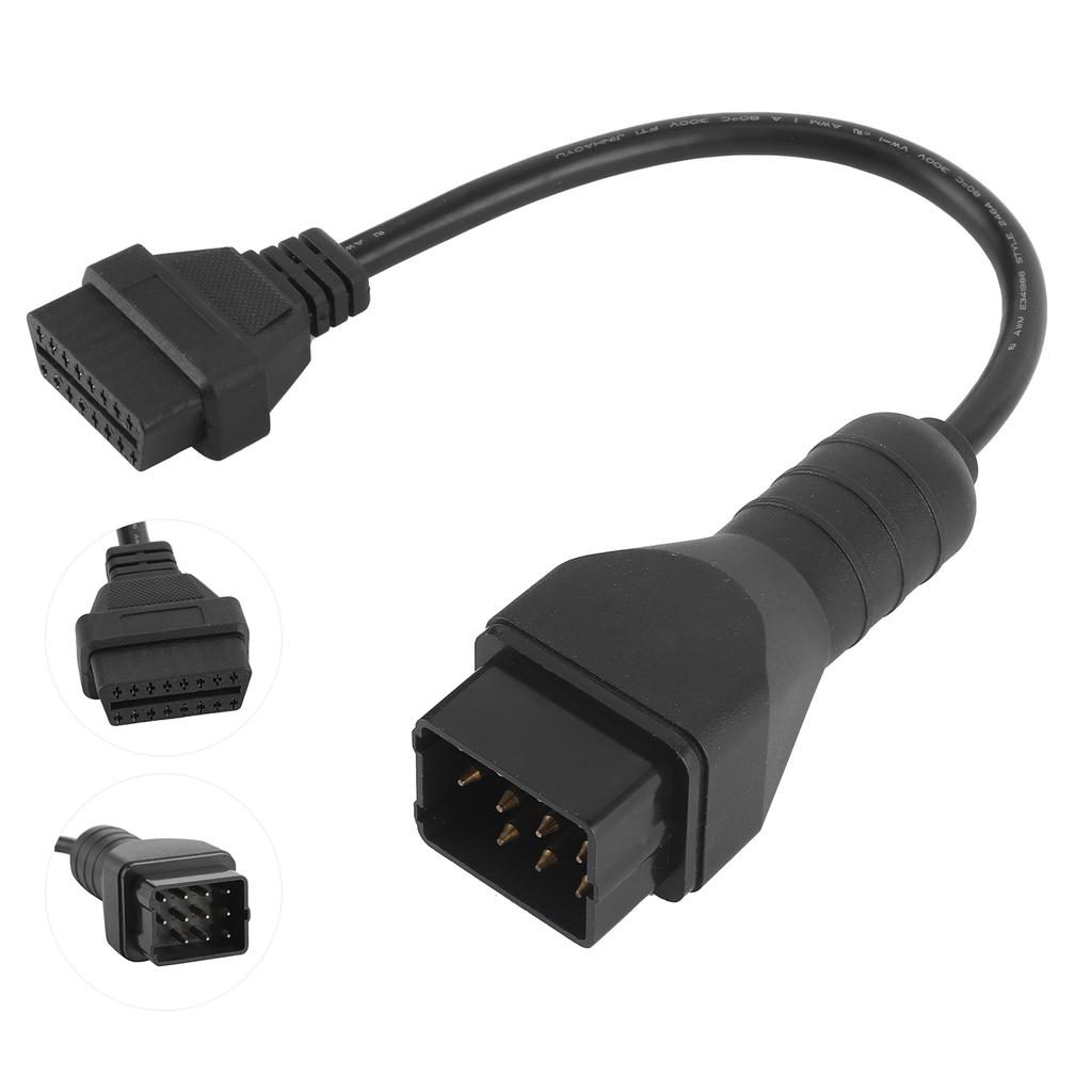 Диагностический кабель OBD2 разъем 12-контактный на 16-контактный адаптер автомобильные аксессуары удлинитель