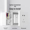 Andatong 86-Type Surface Mount Flame Retardant PVC Electrical Box