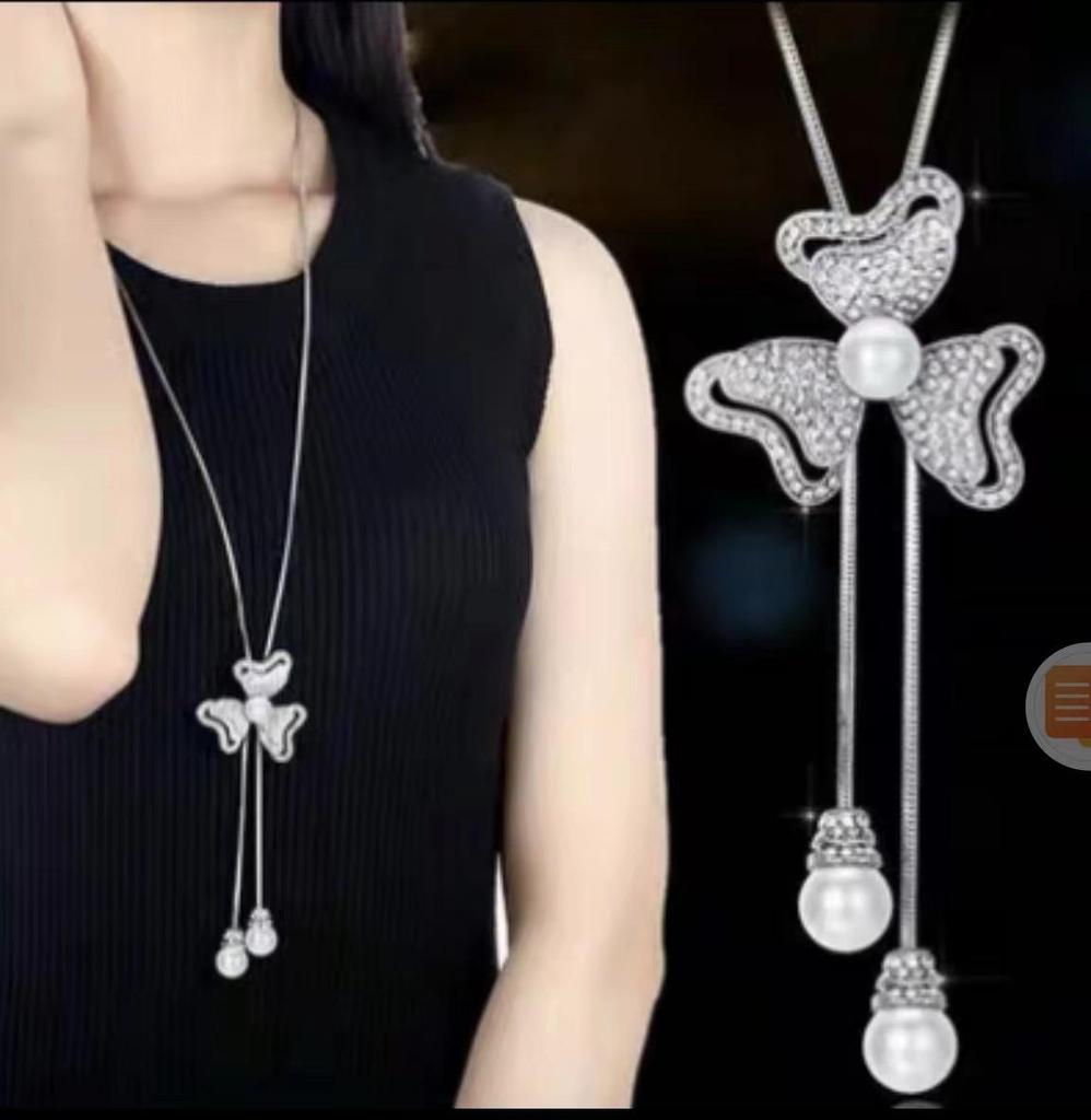 Элегантное ожерелье-цепочка с кисточкой для женщин - Универсальный, высококлассный европейский и американский дизайн для осенне-зимней моды