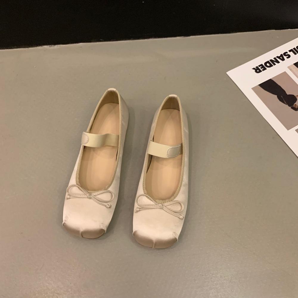 Балетки из атласного шелка женские балетки с резинкой-бабочкой женские мягкие туфли Мэри Джейн балетки женские Zapatos Mujer