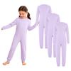 Unisex Kids Boys Girls Special Needs Adaptive Clothing 3pcs Set Long Sleeve Back Invisible Zipper Cotton Jumpsuit