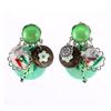 [R6199] - Green 'Lilipoupettes' Designer Clips - 50x40 Mm