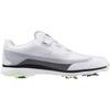 Mizuno Nexlite Zero IG BOA Golf Shoes, Lightweight, Wide Grip, Waterproof, Men's, Off-White x Lime, Size 26.5 cm, 3E