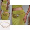 Luxury Artificial Pearl Flower Metal Waist Chain For Women With Chic Style