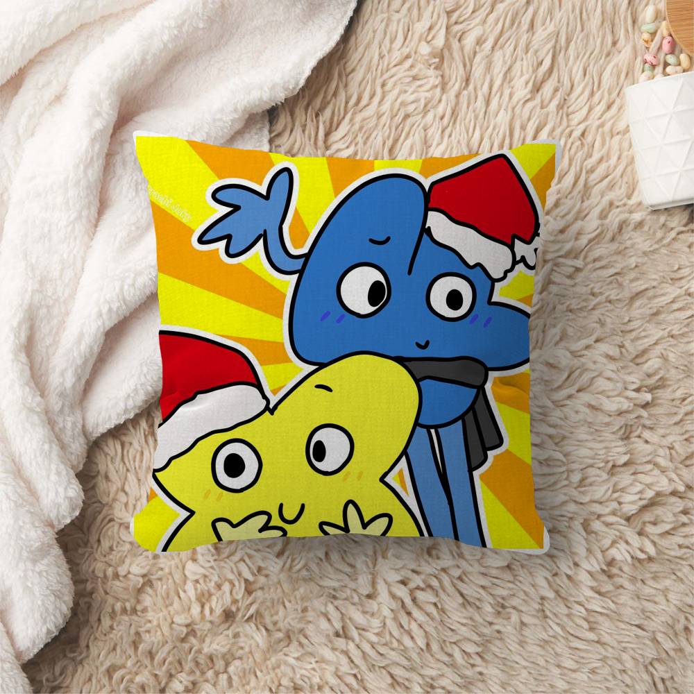 Funny Anime BFDI Cushion Cover Polyester Sofa Cushions Decorative Throw Pillows Home Decoration Pillowcover