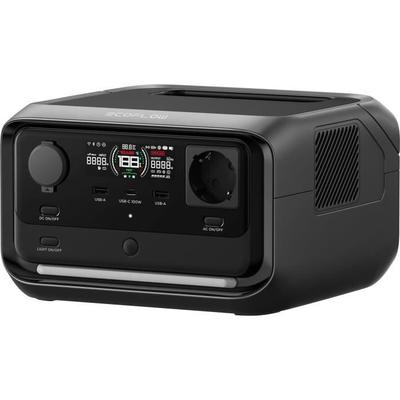 Портативная электростанция - ECOFLOW - River 3 PLUS - 2 674 Вт - 9 выходных портов - Черный/серый