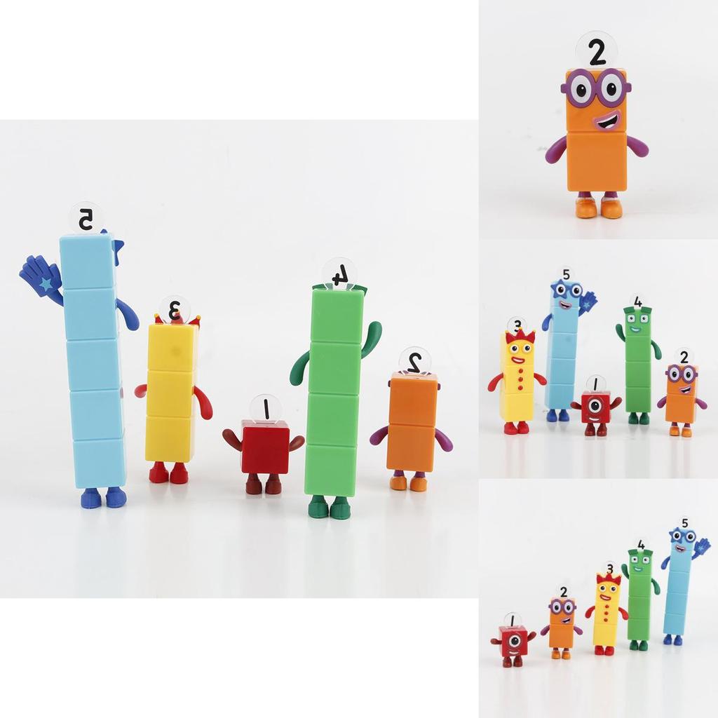 Numberblocks Красочные Строительные Блоки Милые Трансформируемые Фигурки Для Детских Игр