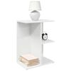 VidaXL Bedside Tables 2 Pcs White 46.5x29x61 Cm Engineered Wood, Nightstand, Bed Table, End Table, Cabinet of 858651