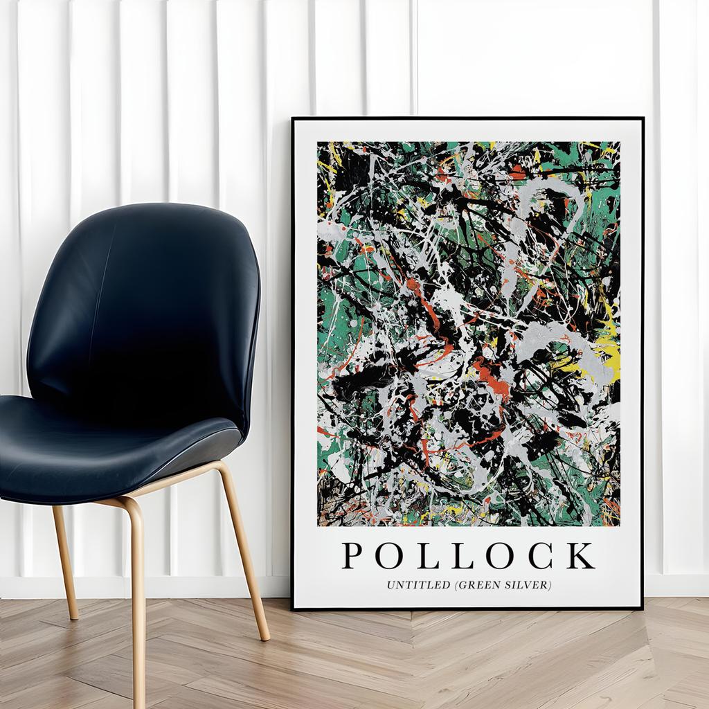 Plakat Jackson Pollock abstrakcja green