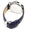 [Salvatore Mara] Watch Moon Phase Multi Calendar 5 ATM Water Resistant Business Formal Men's Leather Belt Limited Model Silver Blue SM21106-SSBL