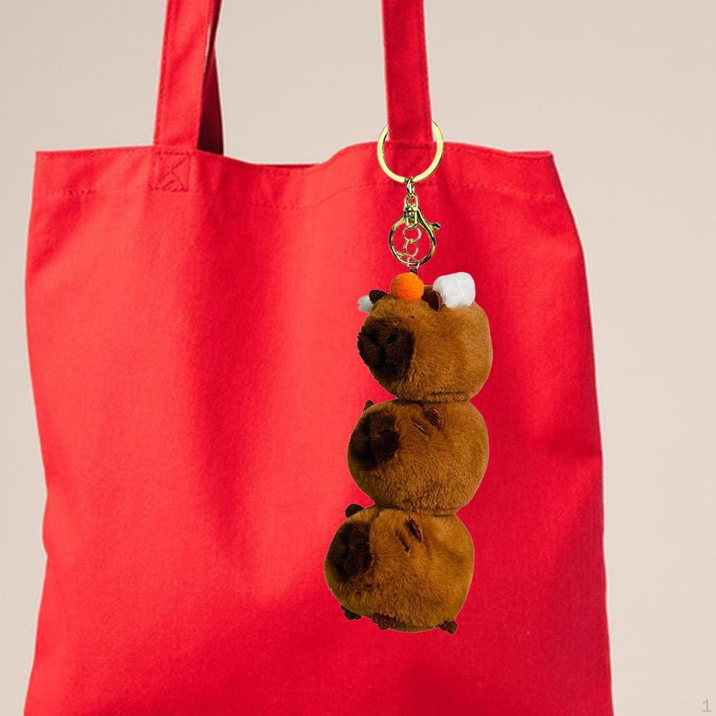 Capybara Plush Keychain Pendant Portable Cute Stuffed Animals
