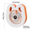 Small Fan Portable Colorful Light Fan Rechargeable Desktop Circulating Fan 3 Speeds Adjustable Mini Fan Camping Use