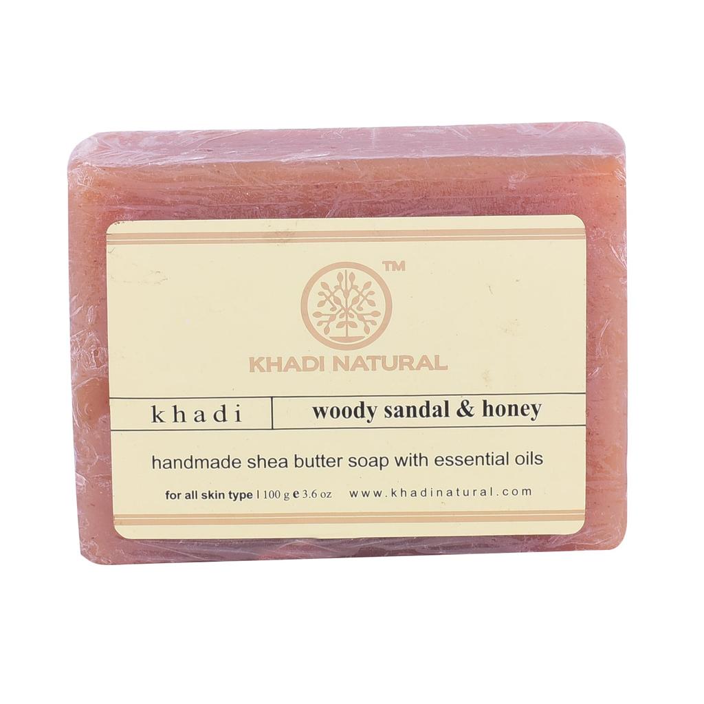 KHADI NATURAL Мыло «Древесный сандал и мед», 100 г