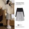 2025 Женские американские серые повседневные шорты средней длины свободного кроя для спорта