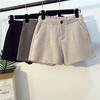 Новые осенние и зимние утолщенные шерстяные шорты для женщин, корейские свободные широкие шорты, повседневные универсальные верхние брюки-ботинки