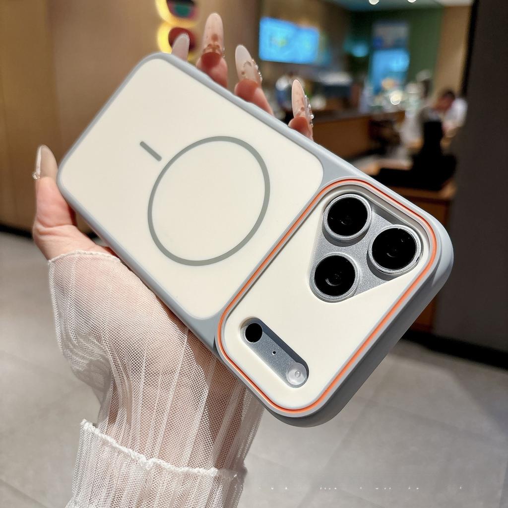 Подходит для iPhone17promax, контрастный цвет, красивый, ощущение кожи глаза, магнитный чехол для мобильного телефона, Apple 16pro, популярный, новый