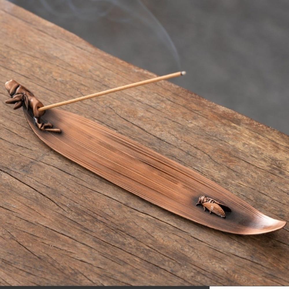 Boat Shape Incense Stick Holder Metal Aromatherapy Ornament  Home Interior Decoration