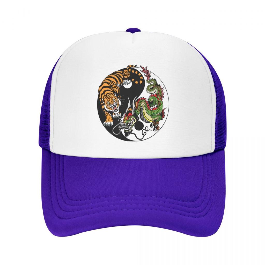 Бейсбольная кепка с символом панк-дракона и тигра, WoUnisex, унисекс, дышащая шляпа дальнобойщика, спортивные шляпы Snapback, летние кепки