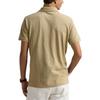 Polo Ralph Lauren Custom Slim Fit Однотонная рубашка-поло с пуговицами и коротким рукавом Мужские топы Бежевый 710680784-436