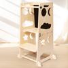 Multipurpose Children Wooden Climbing Stool Safety Design Early Fun Development