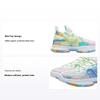Баскетбольные кроссовки Li Ning Youth Flash 6, модные, удобные, прочные, дышащие, средней высоты, детские баскетбольные кроссовки флуоресцентно-нефритово-зеленые YKBR024-5