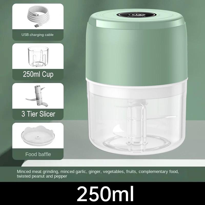 One-Button Automatic Chopper Food Crusher Meat Grinder Compact Garlic Press USB Vegetable Chopper Masher Machine Kitchen Spaces Gadgets