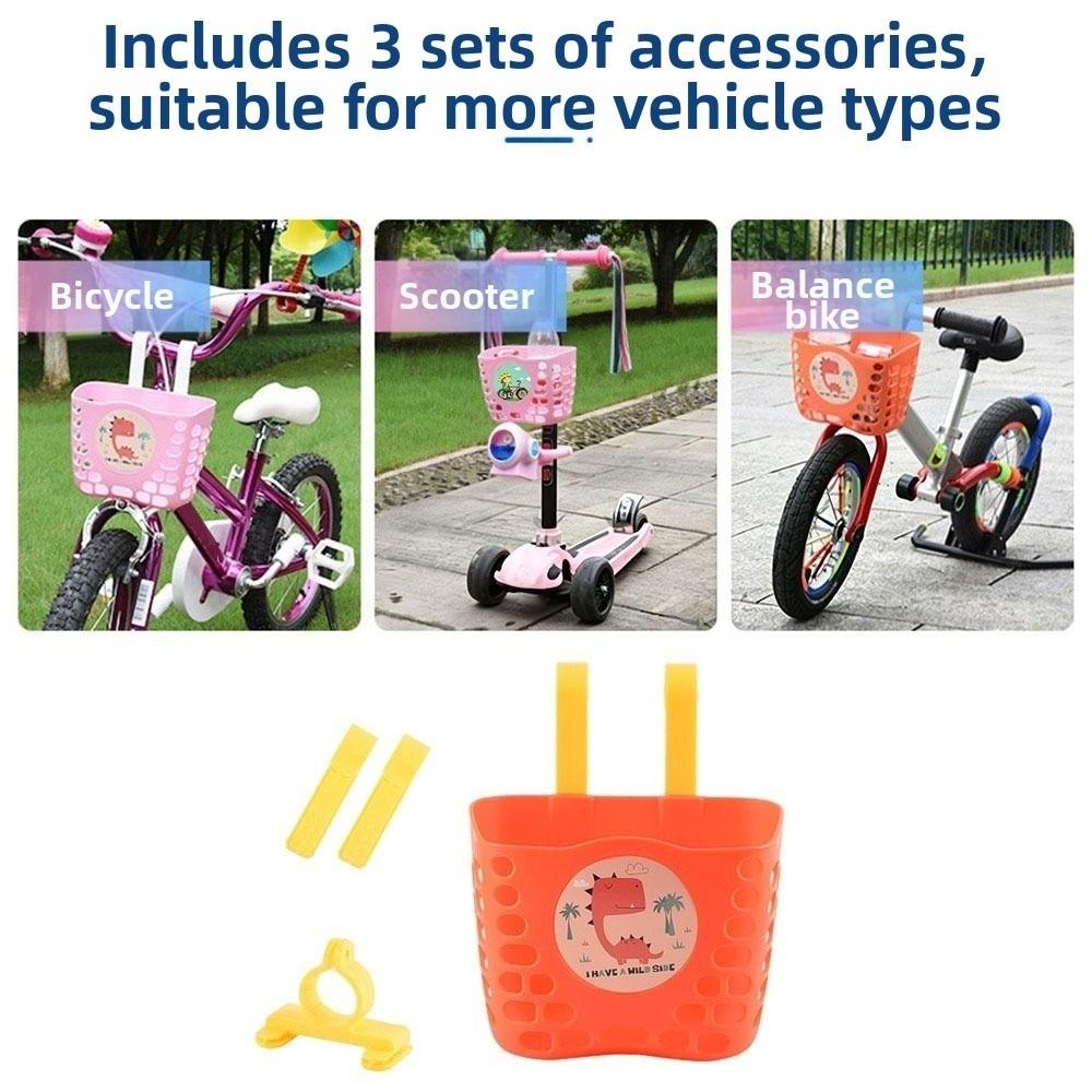 Multicolors Children Kids Basket Plastic Student Front Basket Bike Accessories