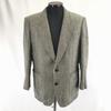 90s-00s Cashmere Blend 2 Button Tailored Jacket Blazer R46-44 Men M Black(USED)
