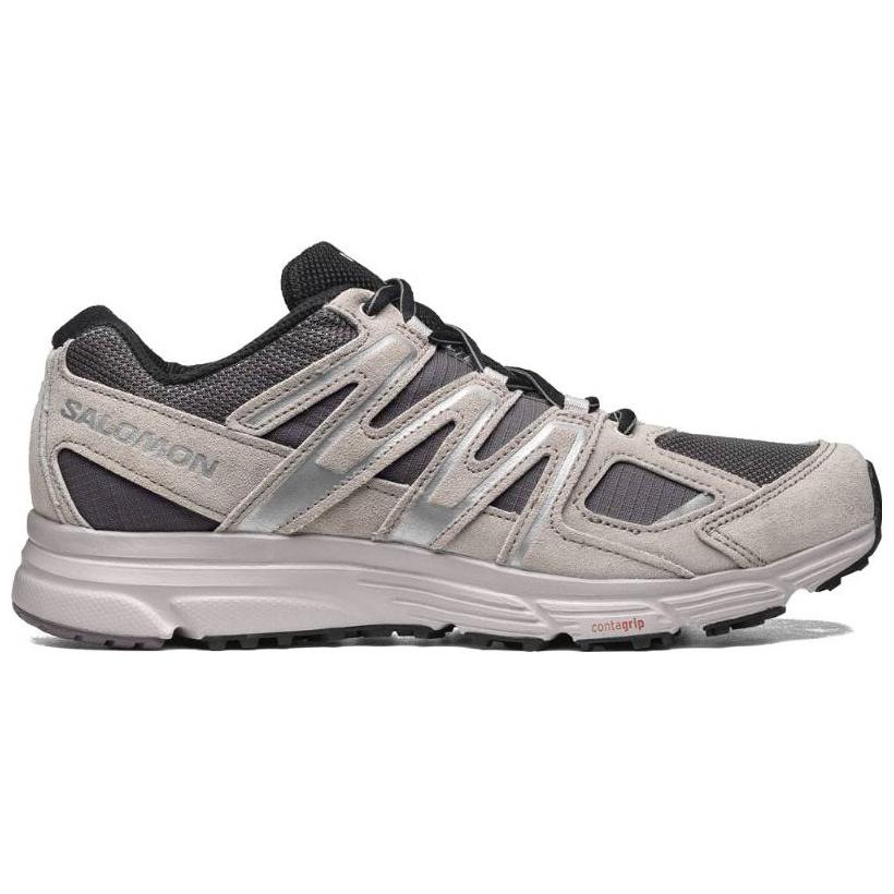 SALOMON X-Mission 4 Suede Plum Kitten Мужские кроссовки Серые Ashes-Of-Roses Silver L47138100