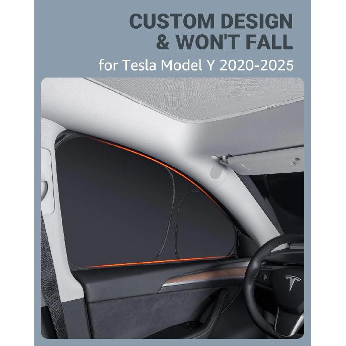 for Tesla Model 3 Y Juniper Highland 2025-2020 Car Side Window Sunshade Front Rear Windshield Privacy Blind Sun Shade Camping