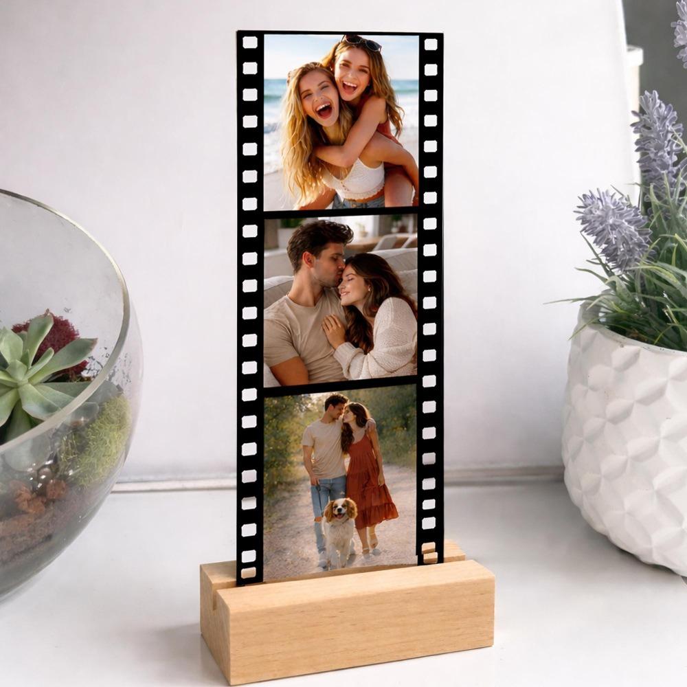 Stable Base Film Strip Photo Stand Film Strip Style Personalized Plaque Home Decor