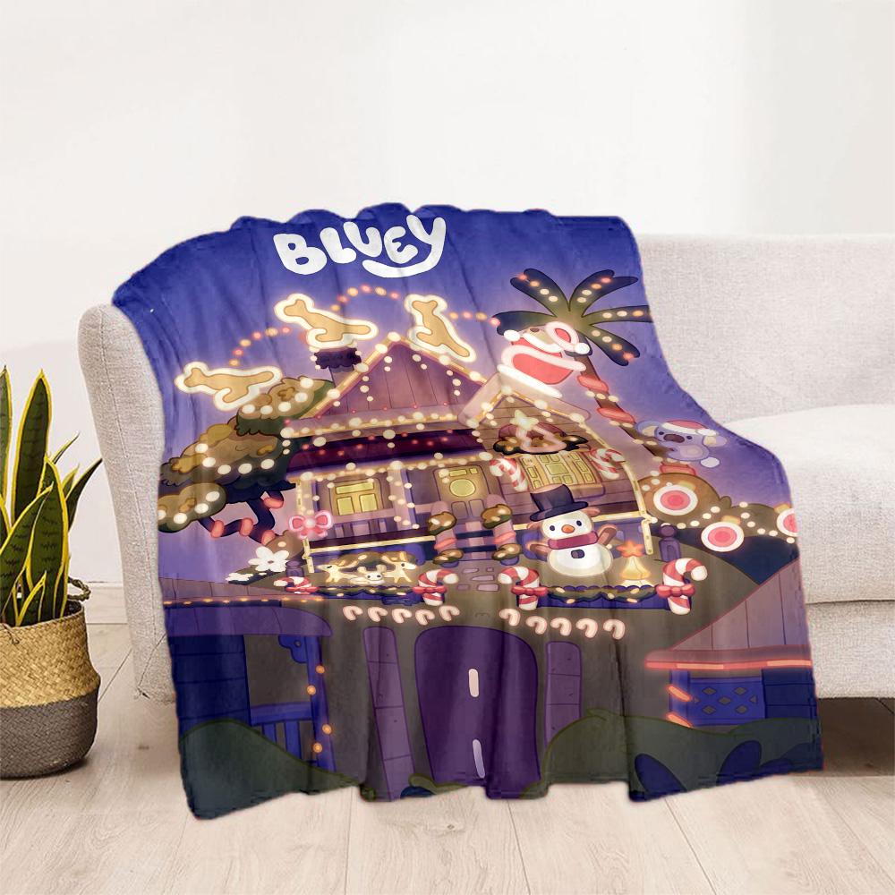 Bluey's Colorful Adventures Blanket Warmthful Decor Suitable for Picnics Seaside Couch All-Season Use Playful Design Gift for Travel Home Birthdays