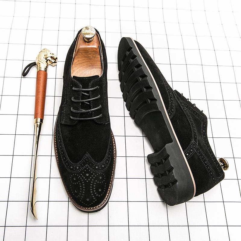 Модная классическая повседневная обувь в стиле ретро для мужчин, модная брендовая обувь оксфорд, удобная мужская обувь броги, элегантная мужская обувь для свадебного платья