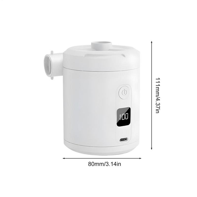 Мини Портативный Воздушный Насос Кемпинг Воздушный Насос Электрический 5200 мАч Аккумулятор 4000 Па Быстрый Надуватель Сдуватель Для Бассейна Пляжа Путешествий Дома