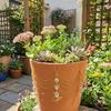 Reflective Flower Pot Crystal Sun Catcher Butterfly Design Hanging Pot Crystal  Bonsai