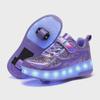 Colorful Luminous Wheel Shoes: Rechargeable Cross-Border Walking & Running Shoes