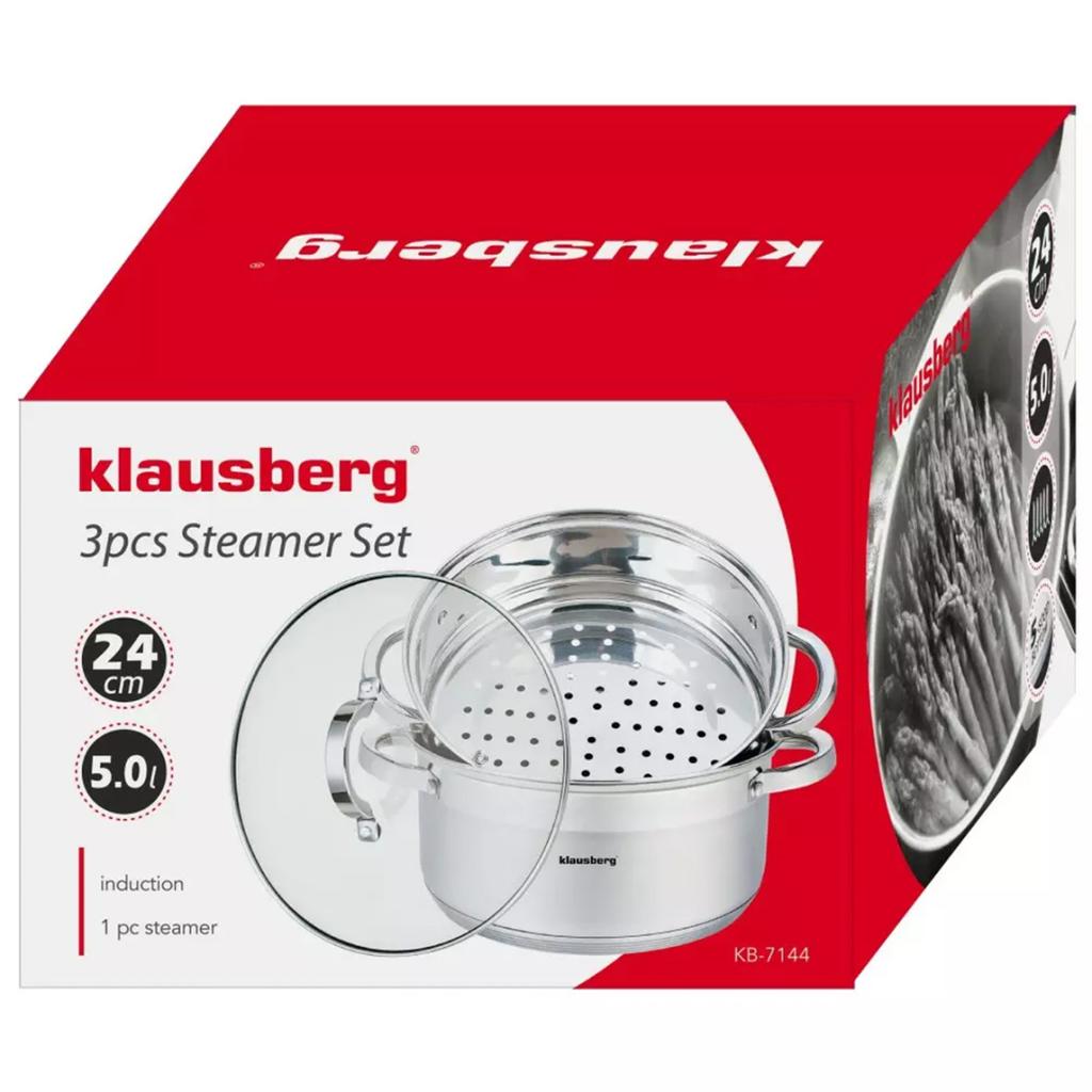 Klausberg Steam Pot 3 Pieces 24Cm Kb-7144