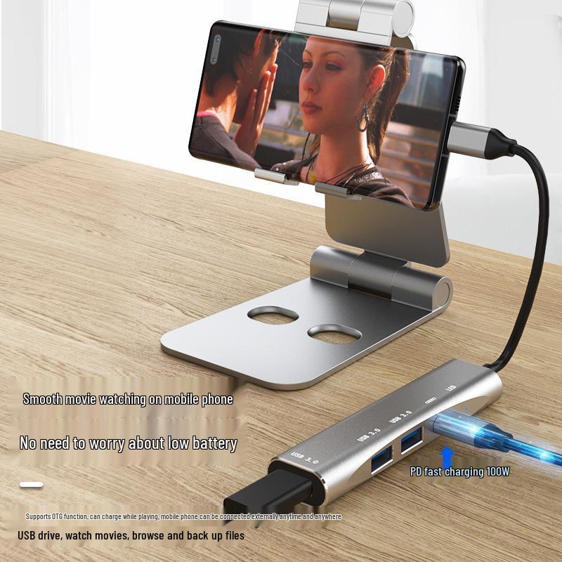 Док-станция USB-C: Зарядный хаб PD и USB 3.0 разветвитель для телефонов, планшетов, ноутбуков
