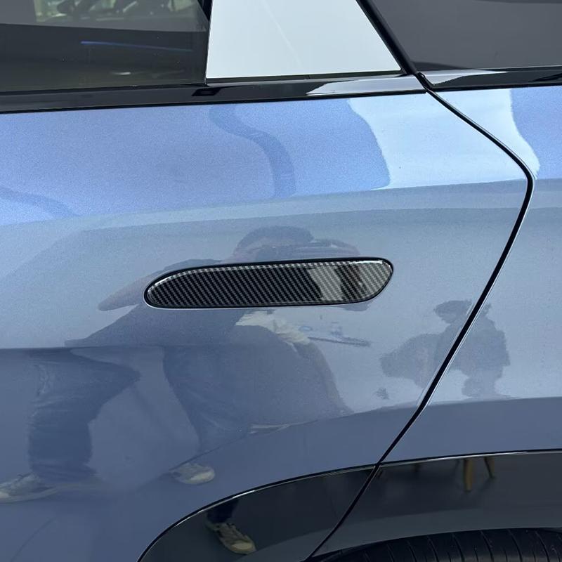 Car Decoration Door Handle Cover For BYD Sealion 7 Sea Lion 07 EV 2024 2025 Carbon Fiber Cars Accessories Styling
