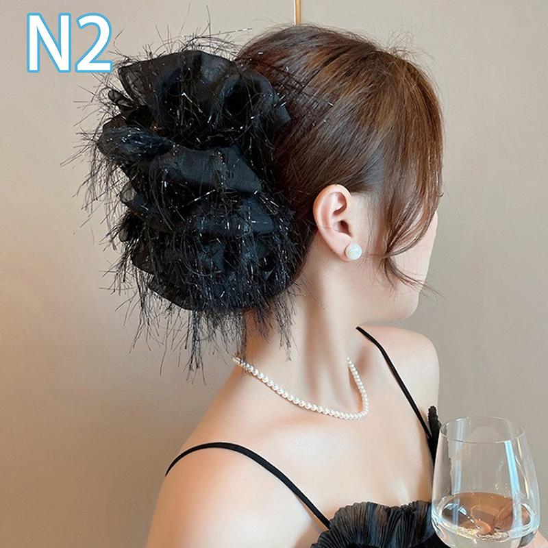 Элегантные заколки для волос с бантом, женские темпераментные элегантные заколки для волос с сеткой, модные аксессуары для волос, укладка для девочек, головной убор с заколкой