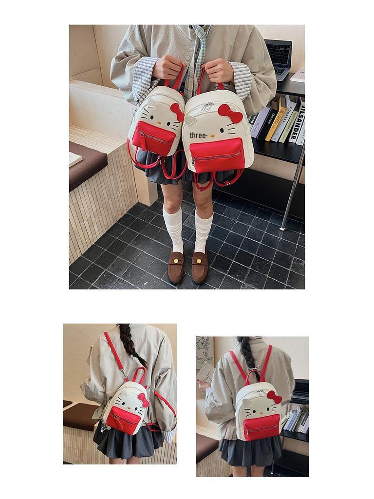 Multifunctional Cute Cartoon 2025 Crossbody Backpack & Handbag