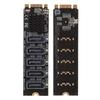 M.2 to SATA3.0 Riser Card PH57 M.2 to SATA3.0 5-портовая карта расширения жесткого диска PM Function PCI E to